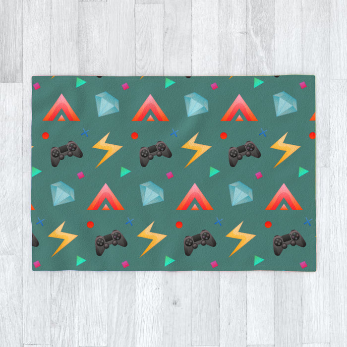 Blanket - Gamers Play Green - printonitshop