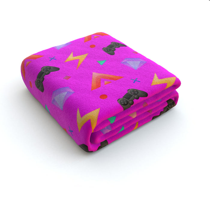 Blanket - Gamers Play Pink - printonitshop