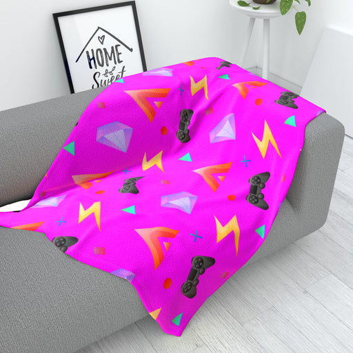 Blanket - Gamers Play Pink - printonitshop