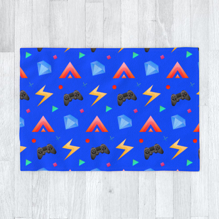 Blankets - Gamers Play Blue - printonitshop