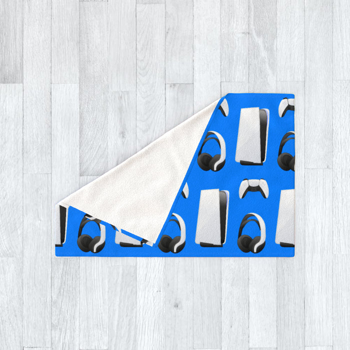 Blanket - PS New Gaming Light Blue - printonitshop