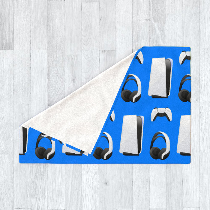 Blanket - PS New Gaming Light Blue - printonitshop