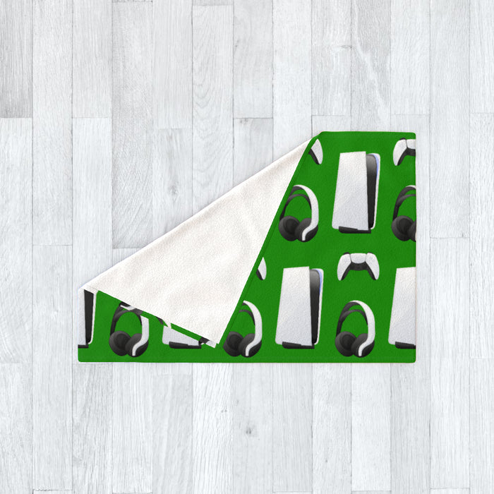 Blanket - PS New Gaming Green - printonitshop