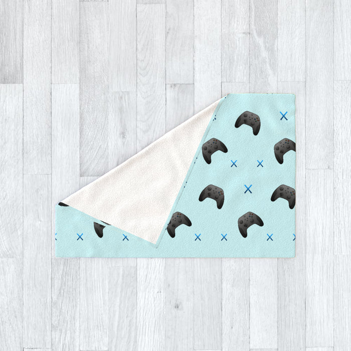 Blanket - X Boxing 2 Light Blue - printonitshop