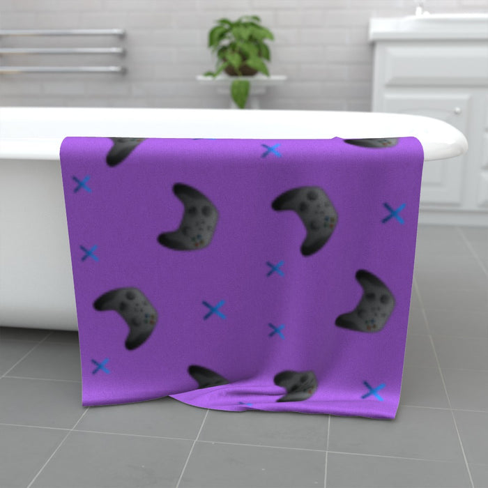 Towel - X Boxing 2 Purple - Print On It