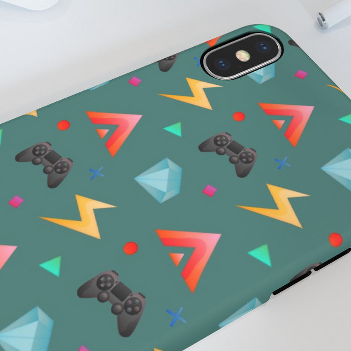 iPhone Cases - Gamers Play Green - printonitshop