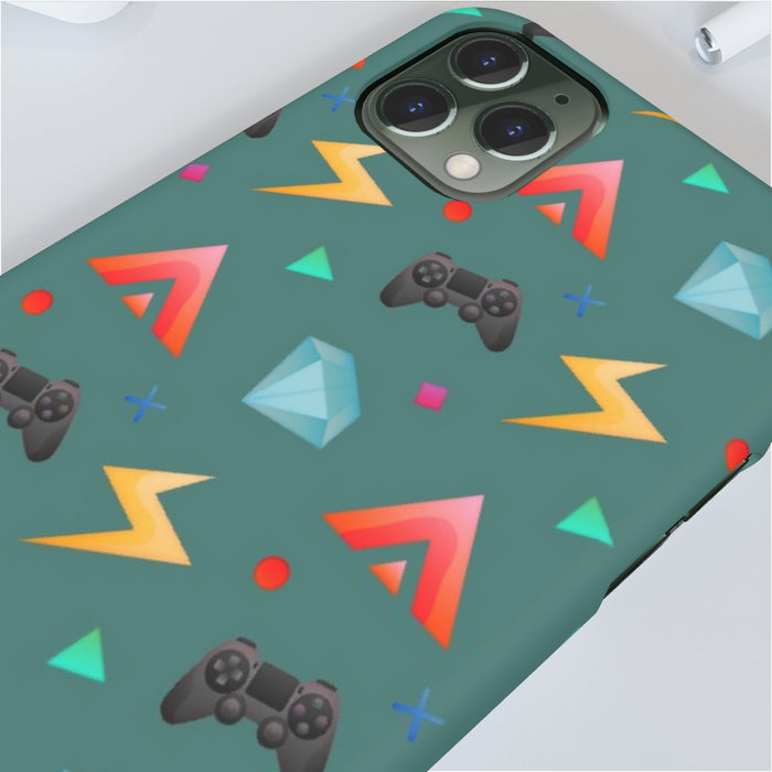 iPhone Cases - Gamers Play Green - printonitshop