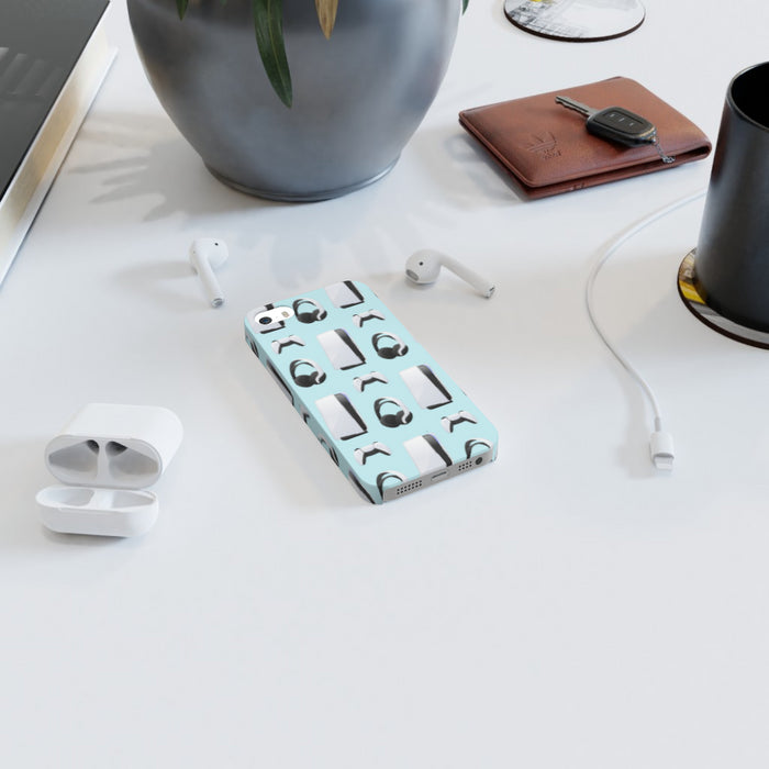 iPhone Cases - PS5 Light Blue - printonitshop