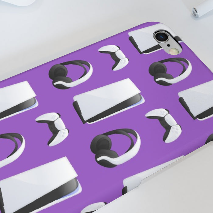 iPhone Cases - PS5 Light Purple - printonitshop