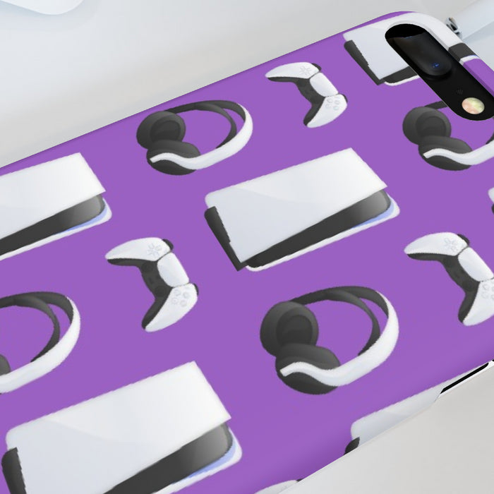 iPhone Cases - PS5 Light Purple - printonitshop