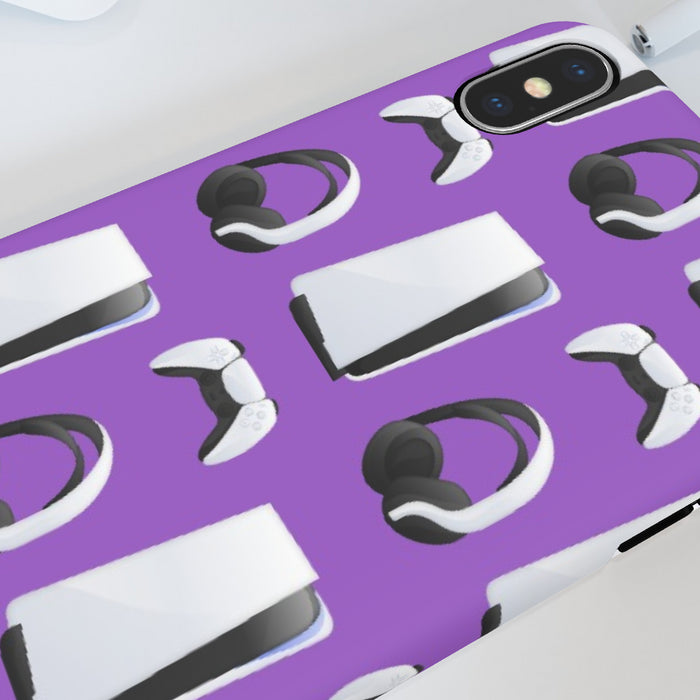 iPhone Cases - PS5 Light Purple - printonitshop