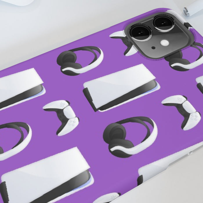 iPhone Cases - PS5 Light Purple - printonitshop