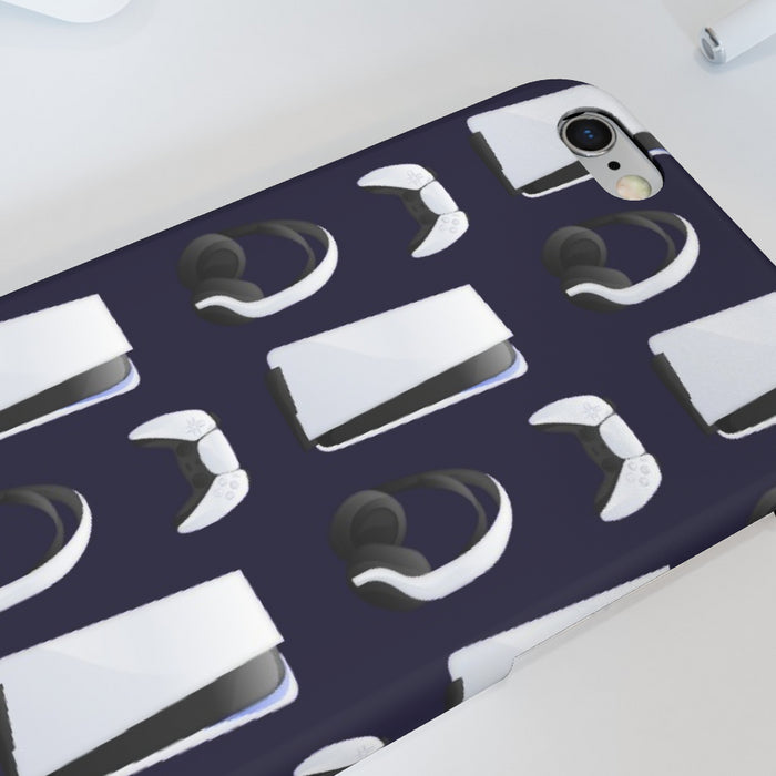 iPhone Cases - PS5 Dark Blue - printonitshop