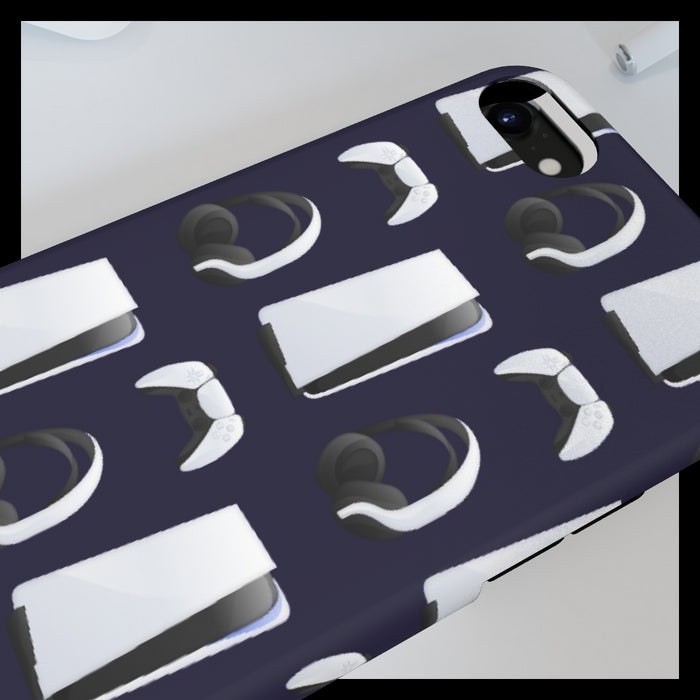 iPhone Cases - PS5 Dark Blue - printonitshop