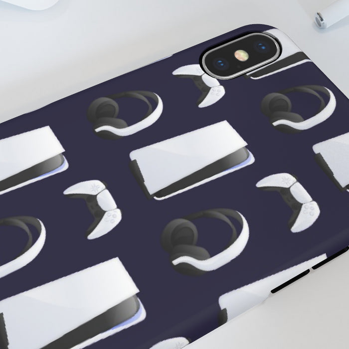 iPhone Cases - PS5 Dark Blue - printonitshop