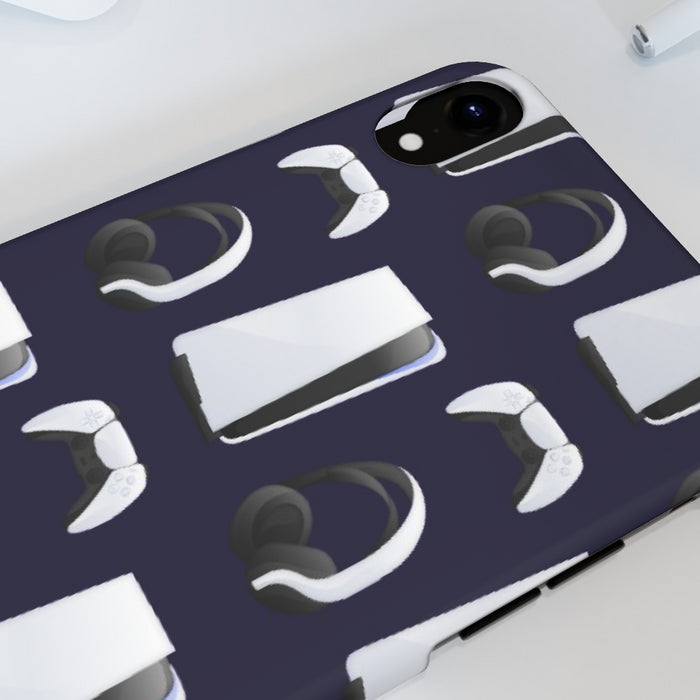 iPhone Cases - PS5 Dark Blue - printonitshop