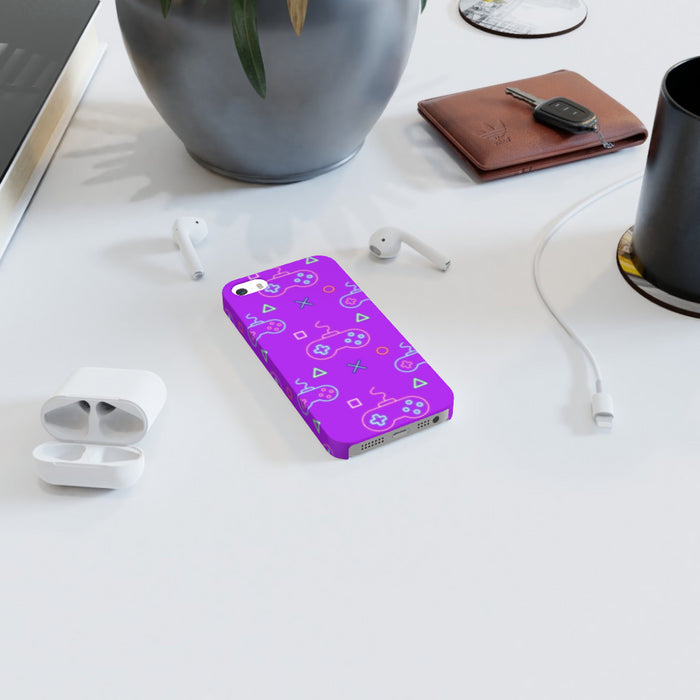 iPhone Cases - Gaming Neon Light Purple - printonitshop