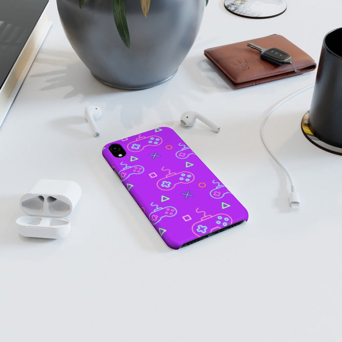 iPhone Cases - Gaming Neon Light Purple - printonitshop