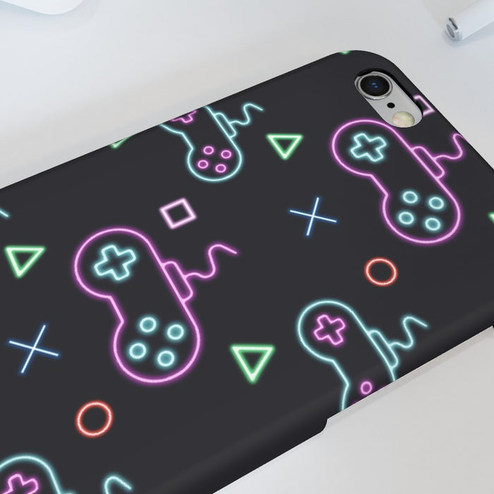 iPhone Cases - Gaming Neon Black - printonitshop