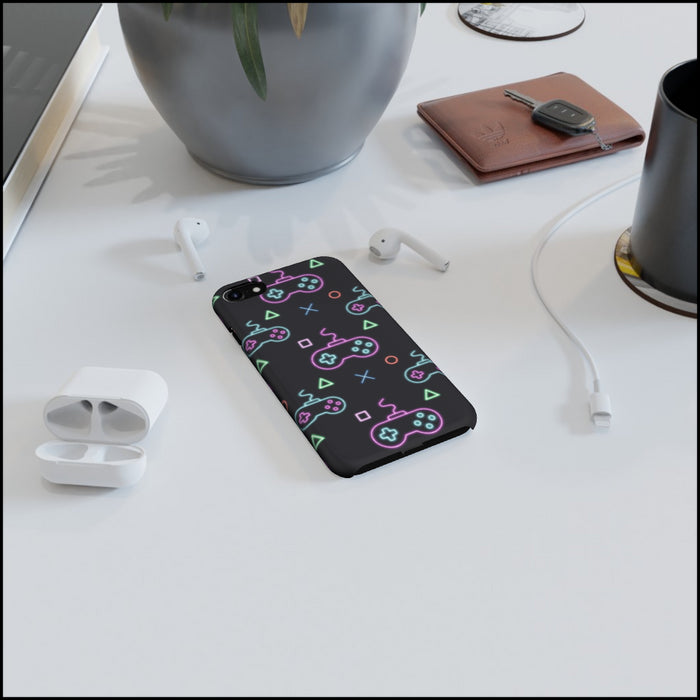 iPhone Cases - Gaming Neon Black - printonitshop