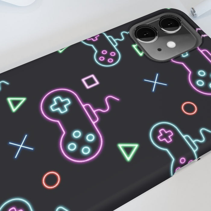 iPhone Cases - Gaming Neon Black - printonitshop