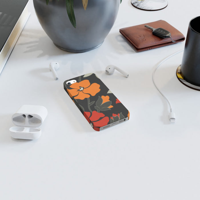 iPhone Cases - Orange Flowers - printonitshop