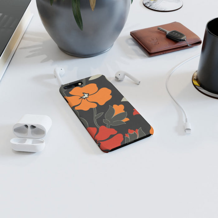 iPhone Cases - Orange Flowers - printonitshop