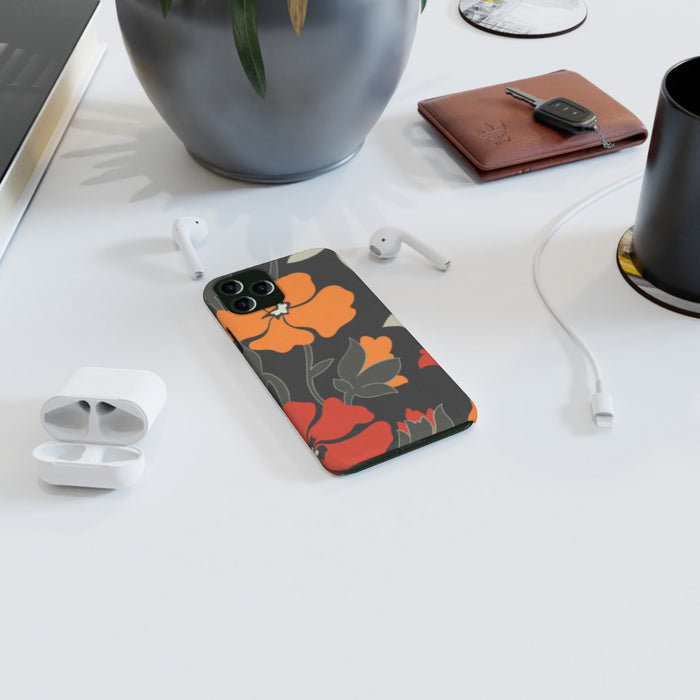 iPhone Cases - Orange Flowers - printonitshop