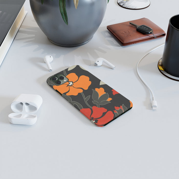 iPhone Cases - Orange Flowers - printonitshop