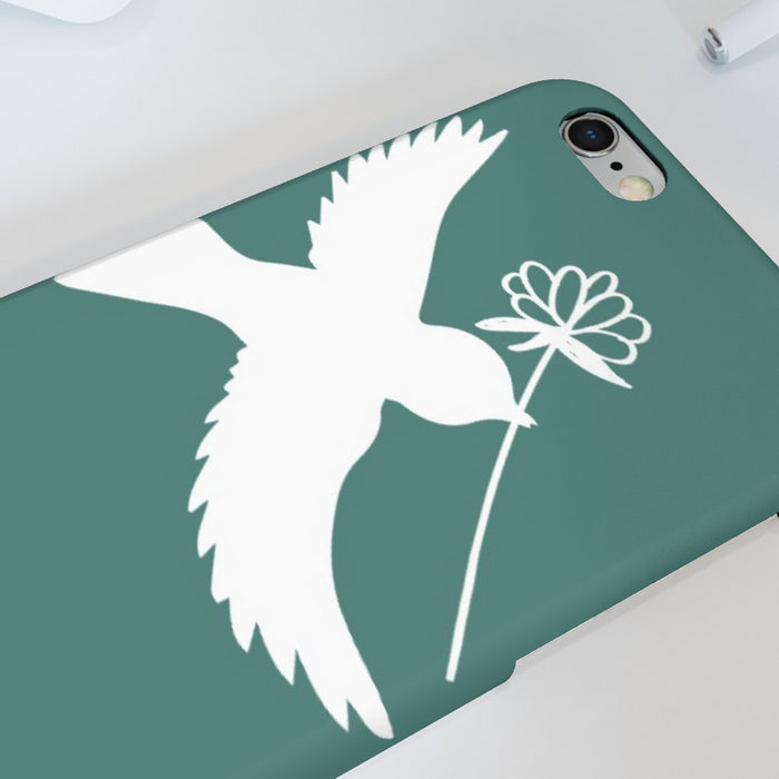 iPhone Cases - Dove on Green - printonitshop