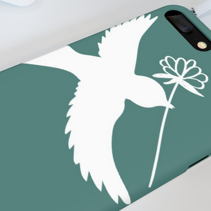 iPhone Cases - Dove on Green - printonitshop