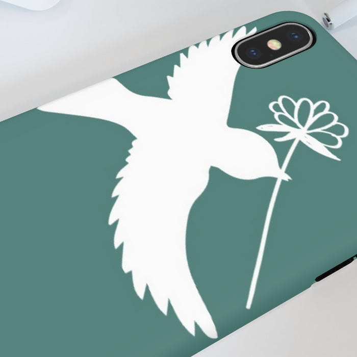 iPhone Cases - Dove on Green - printonitshop