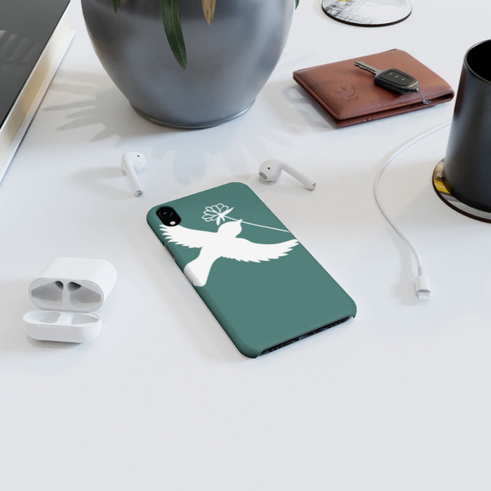 iPhone Cases - Dove on Green - printonitshop