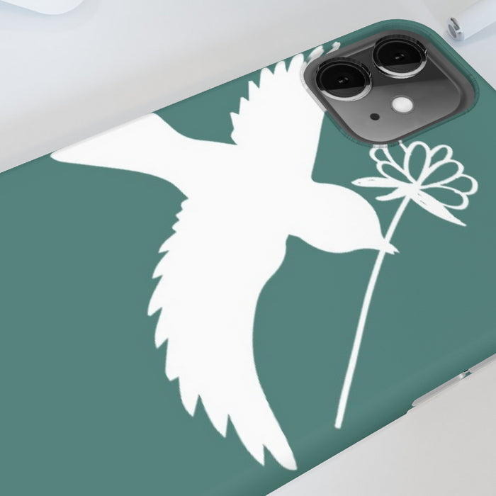 iPhone Cases - Dove on Green - printonitshop