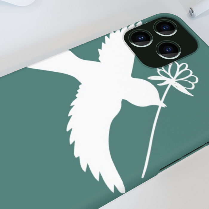 iPhone Cases - Dove on Green - printonitshop