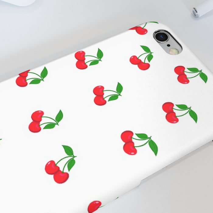 iPhone Cases - White Cherries - printonitshop