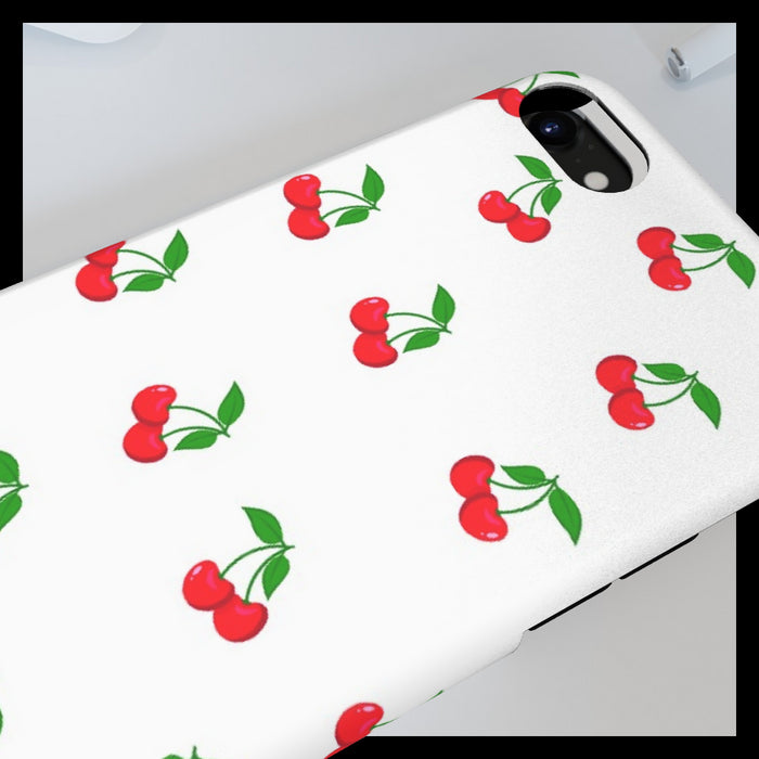 iPhone Cases - White Cherries - printonitshop