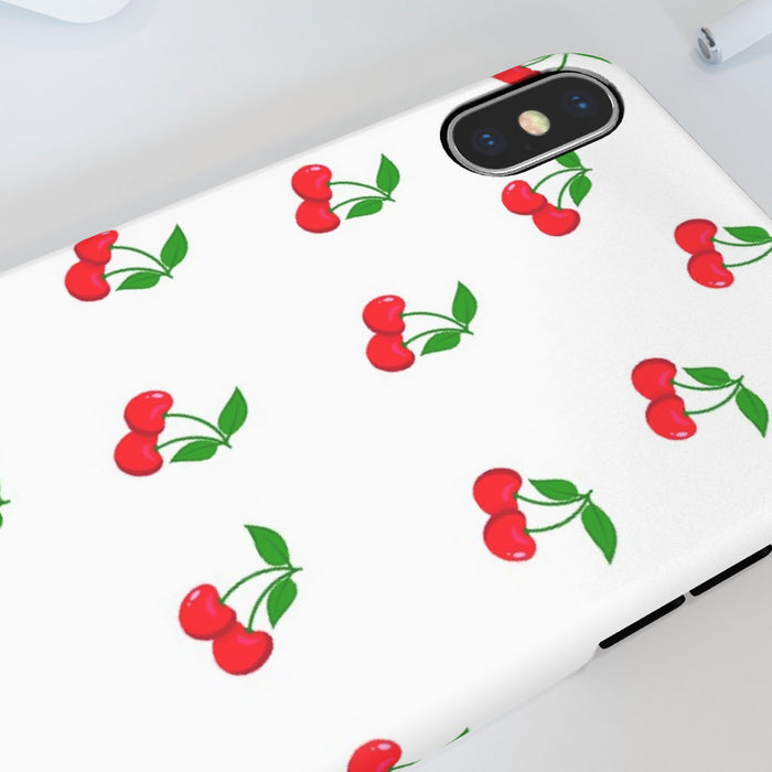 iPhone Cases - White Cherries - printonitshop