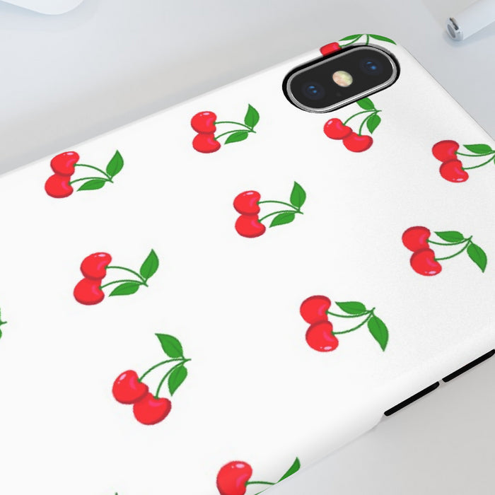 iPhone Cases - White Cherries - printonitshop