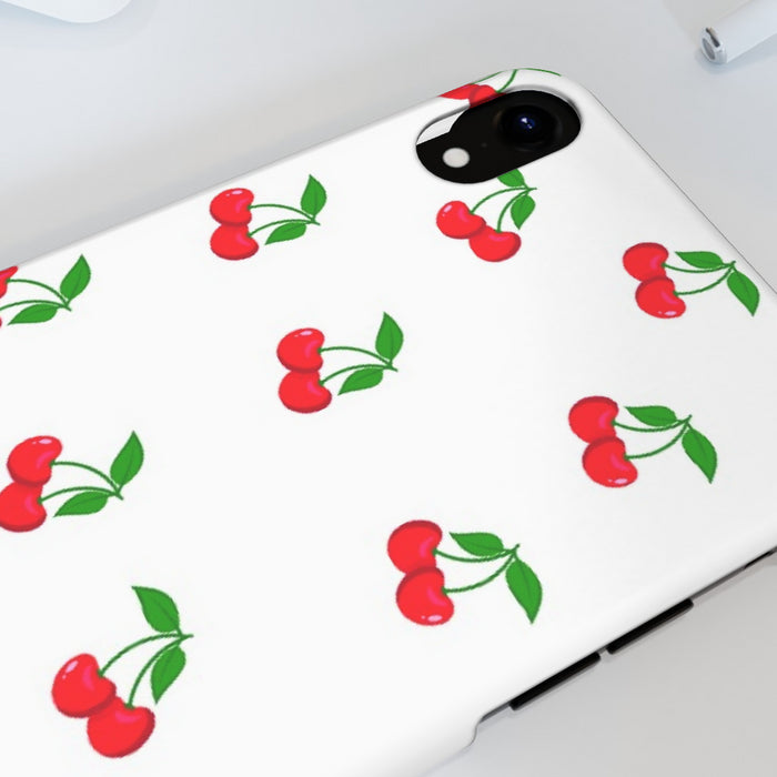 iPhone Cases - White Cherries - printonitshop