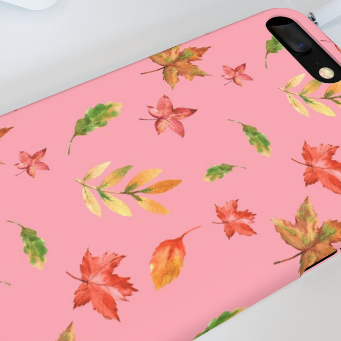 iPhone Cases - Autumn Leaves Pink - printonitshop