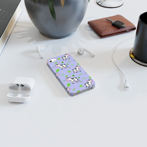 iPhone Cases - Cows on Violet - printonitshop