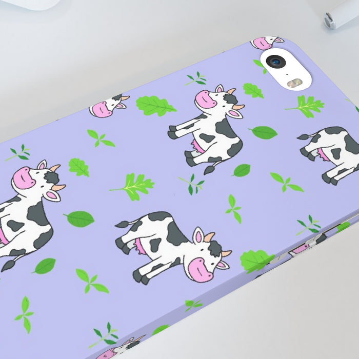 iPhone Cases - Cows on Violet - printonitshop