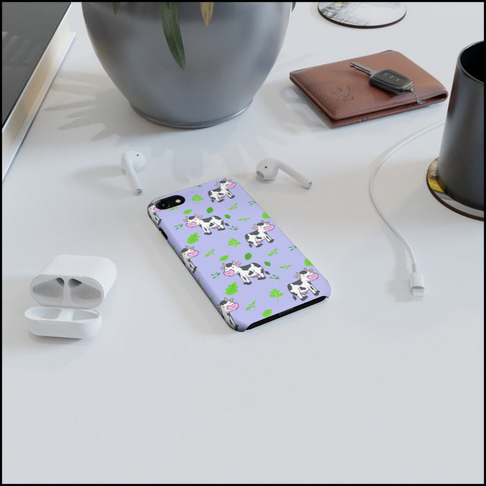 iPhone Cases - Cows on Violet - printonitshop