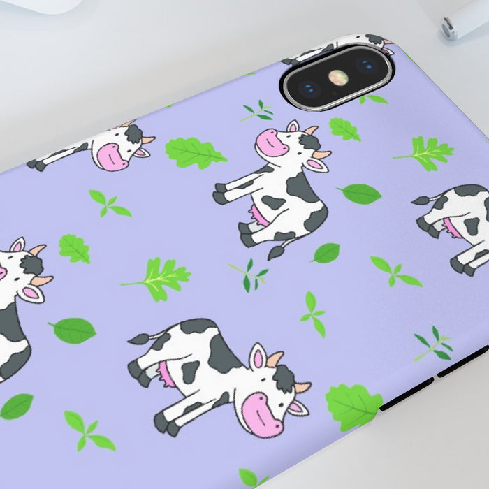 iPhone Cases - Cows on Violet - printonitshop