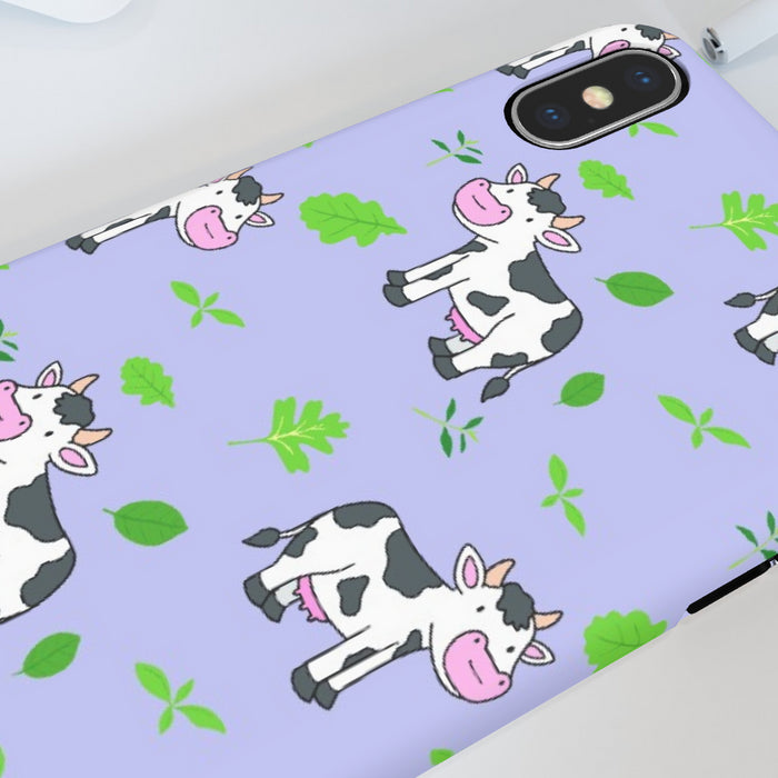 iPhone Cases - Cows on Violet - printonitshop