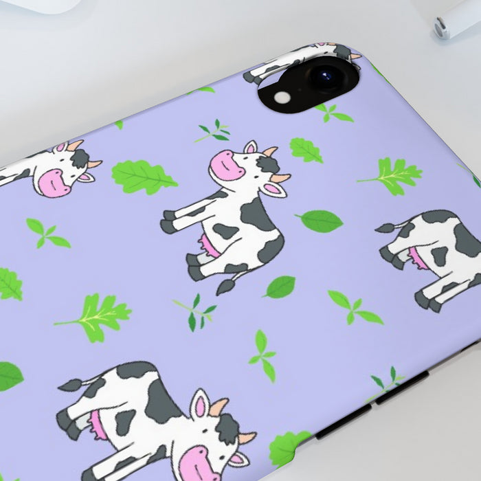 iPhone Cases - Cows on Violet - printonitshop