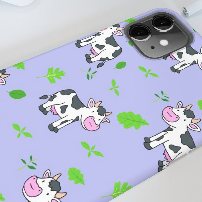 iPhone Cases - Cows on Violet - printonitshop