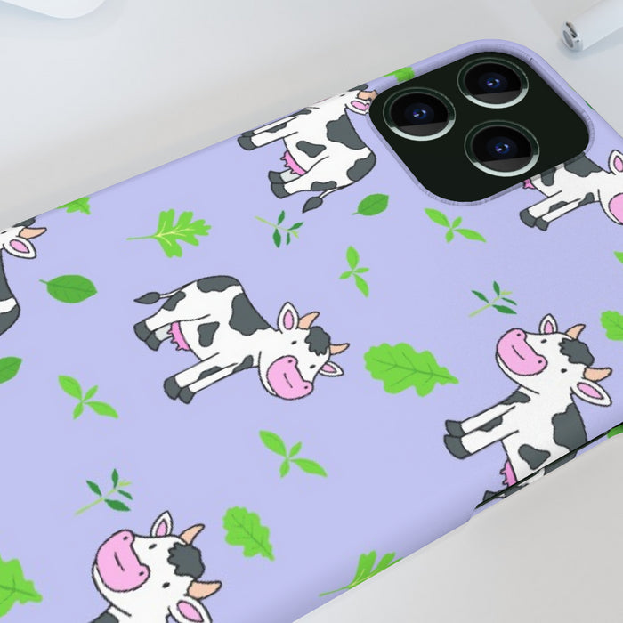 iPhone Cases - Cows on Violet - printonitshop