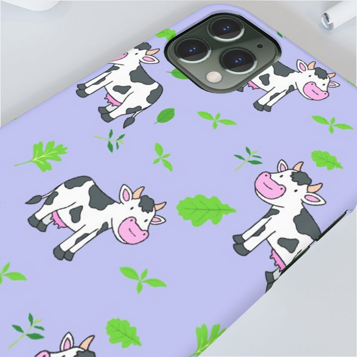 iPhone Cases - Cows on Violet - printonitshop